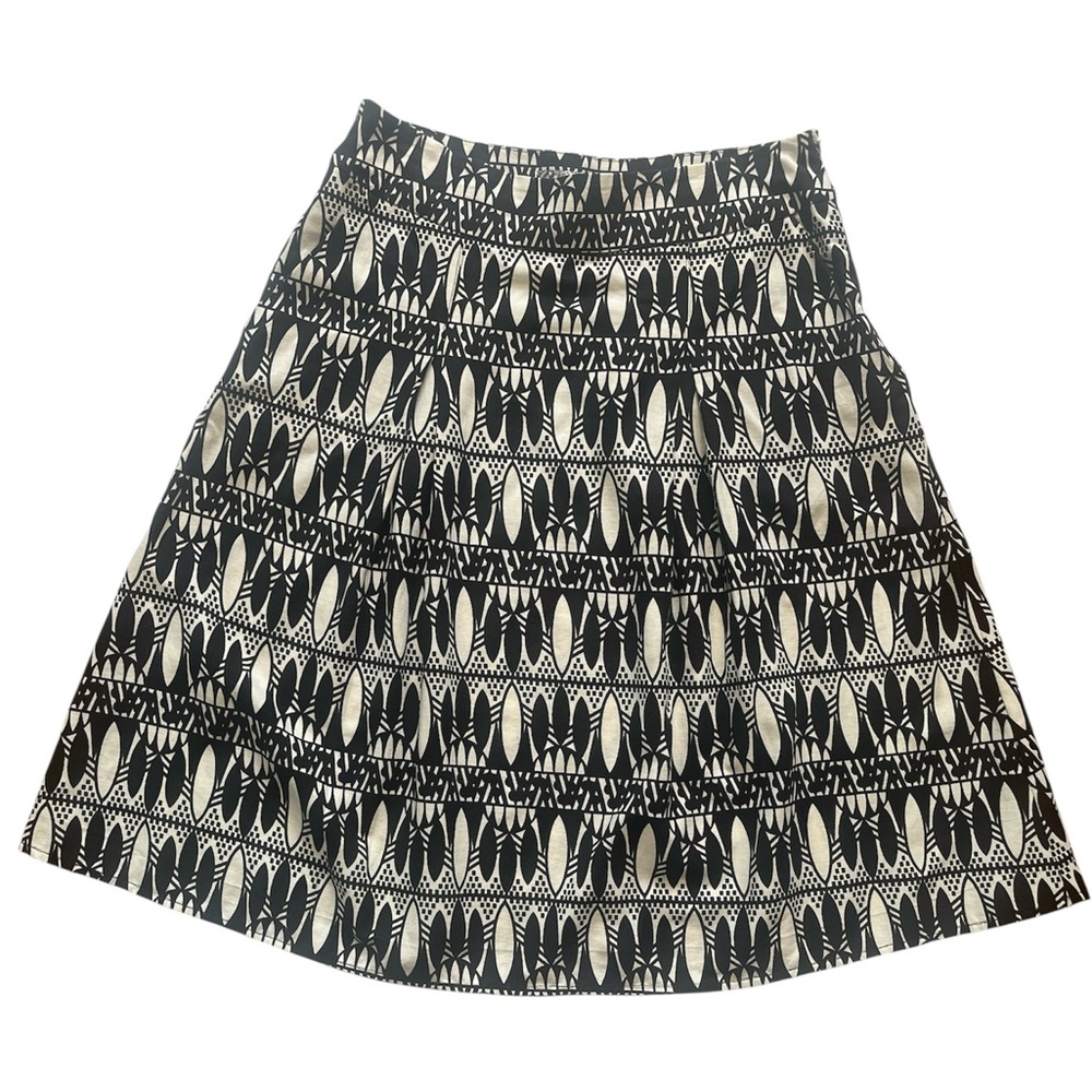 Linen-blend Patterned Women's Skirt